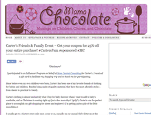 Tablet Screenshot of mamachocolateblog.com
